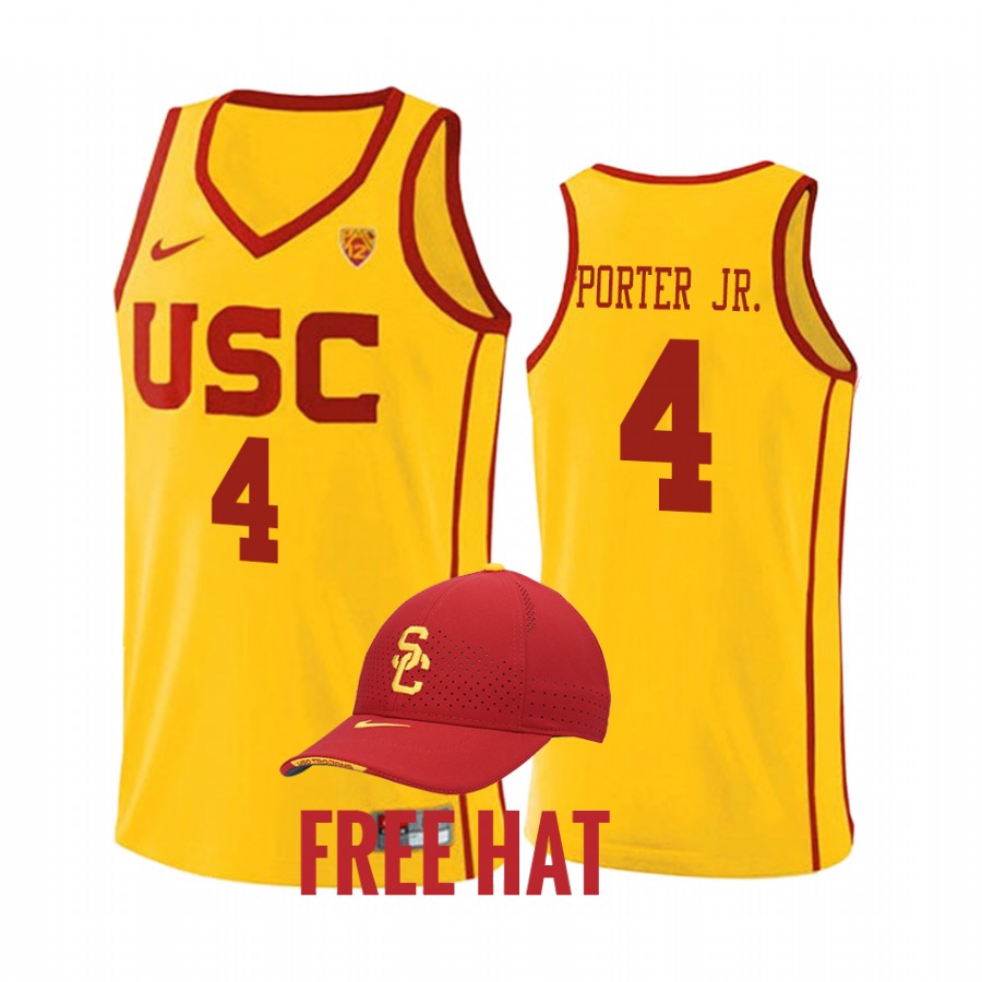 Kevin Porter Jr. USC Trojans Yellow Jersey College NBA Alumni