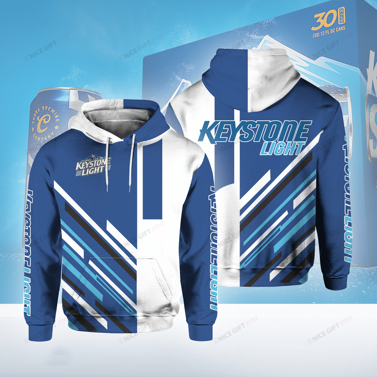 Keystone Light 3D Hoodie Gift For Fans