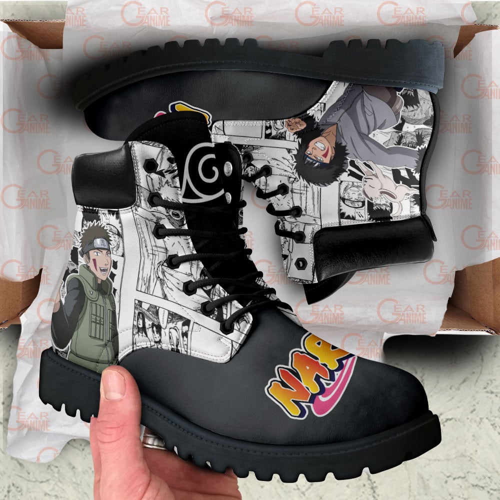 Kiba Inuzuka Boots Custom Anime Shoes Mix Manga Style