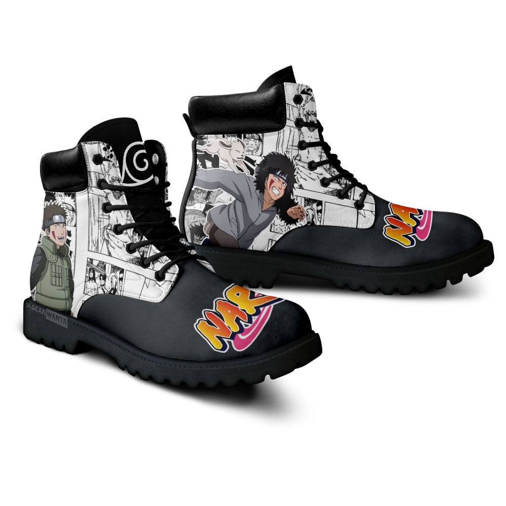 Kiba Inuzuka Boots Custom Anime Shoes Mix Manga Style