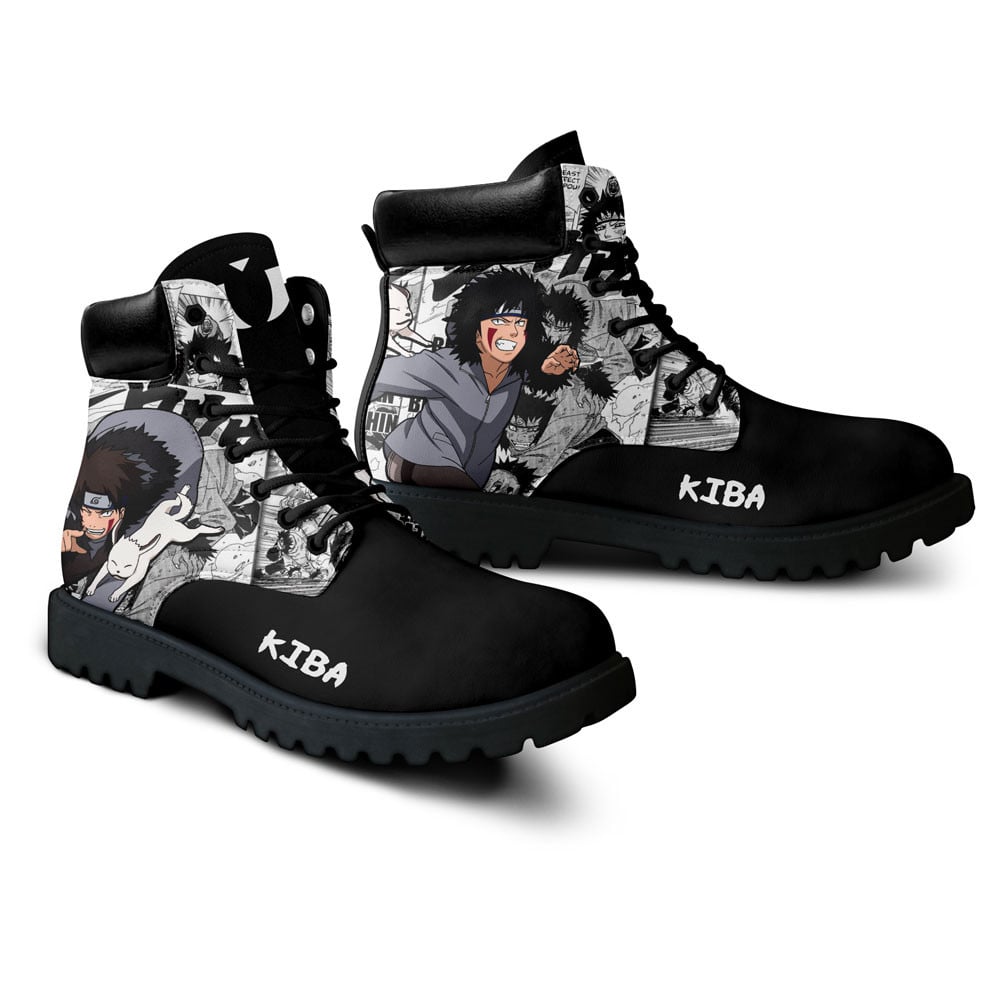 Kiba Inuzuka Boots Manga Anime Custom Shoes