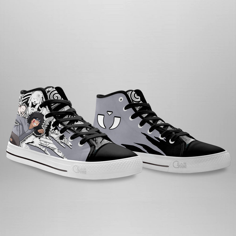 Kiba Inuzuka High Top Shoes Custom Anime Sneakers Mix Manga