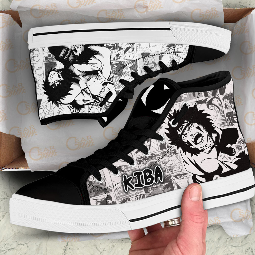 Kiba Inuzuka High Top Shoes Custom Manga Anime Sneakers