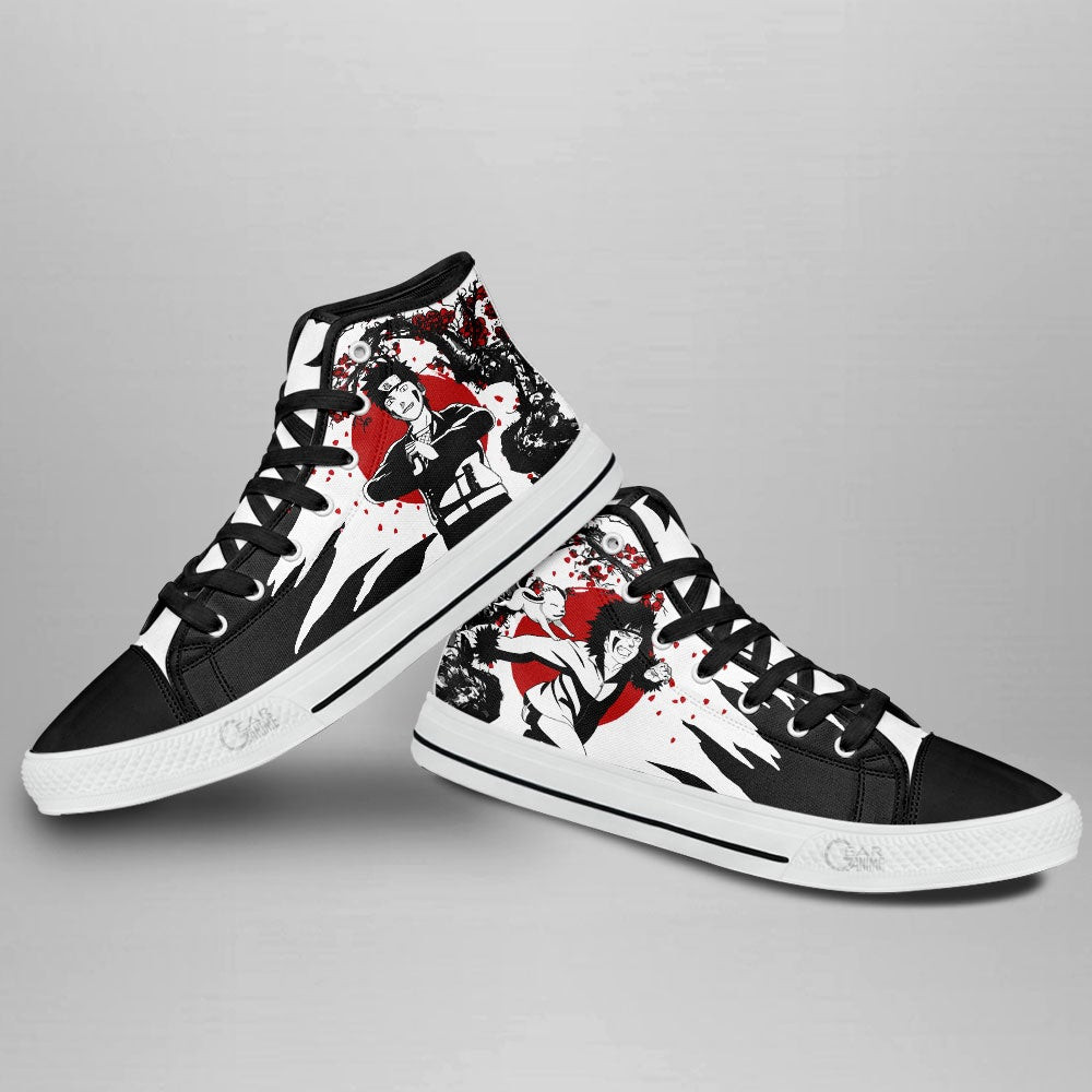 Kiba Inuzuka High Top Shoes Custom NRT Anime Sneakers Japan Style