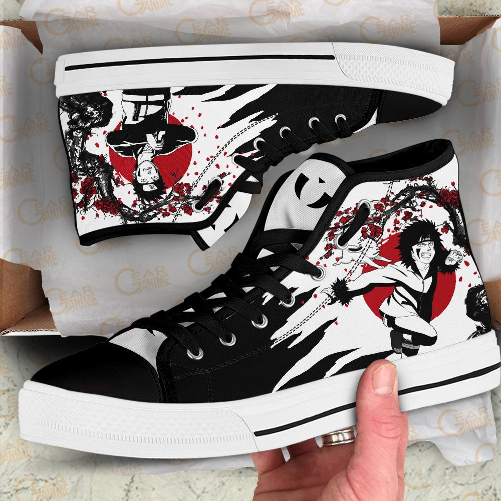 Kiba Inuzuka High Top Shoes Custom NRT Anime Sneakers Japan Style