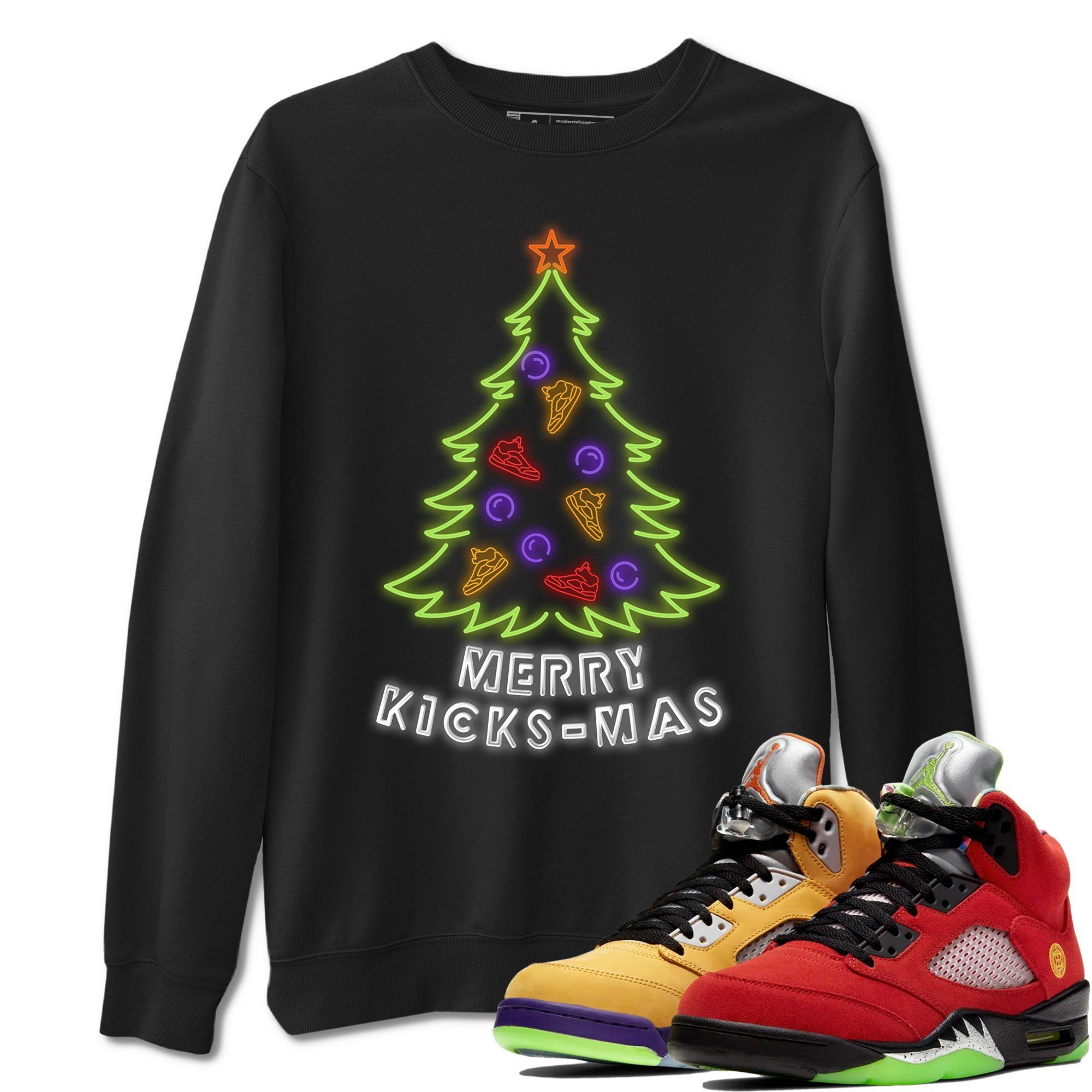 Kickmas Unisex Sweater – Air Jordan 5 What The, Sneakers Matching Sweater