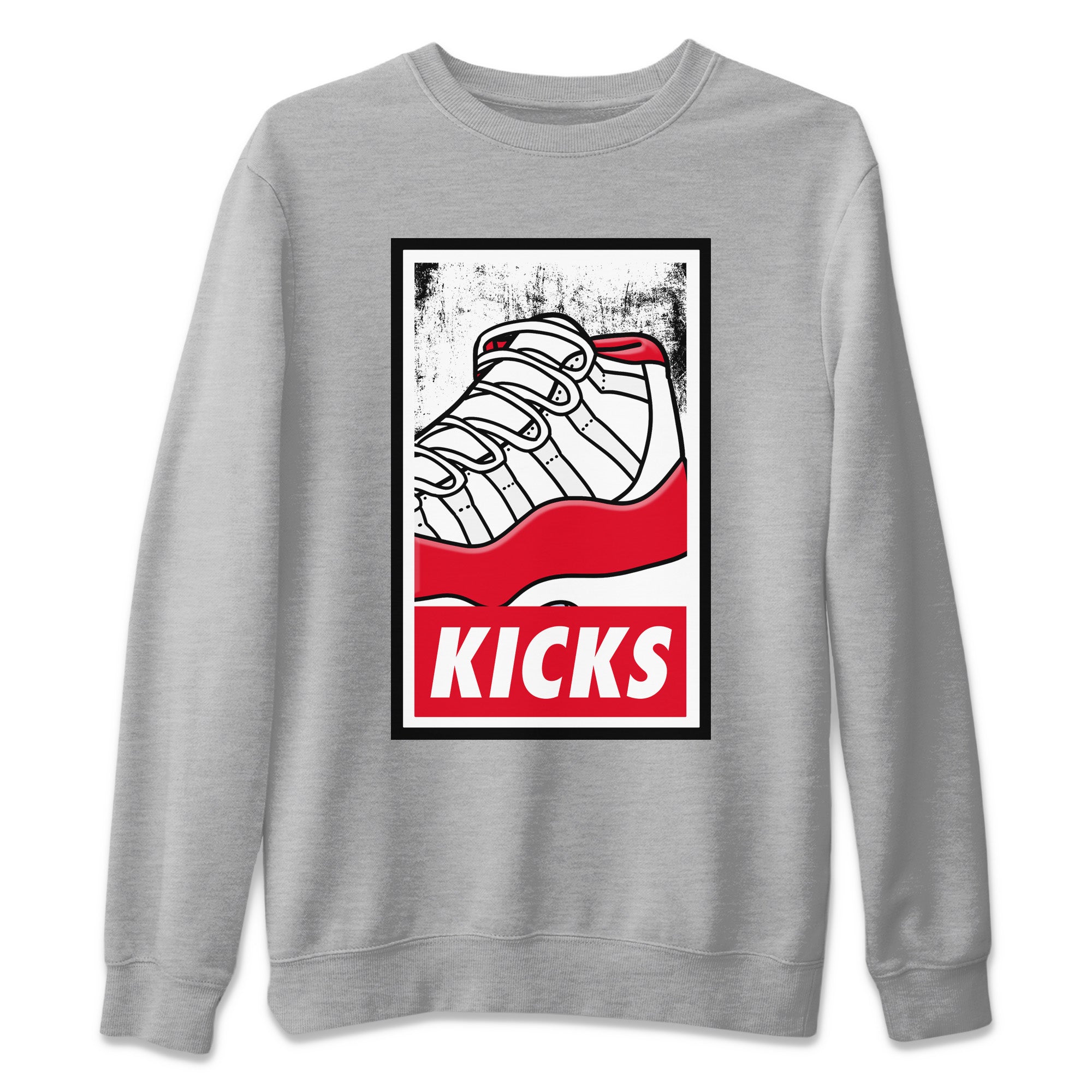 KICKS Unisex Sweater – Air Jordan 11 Cherry, Sneakers Matching Sweater