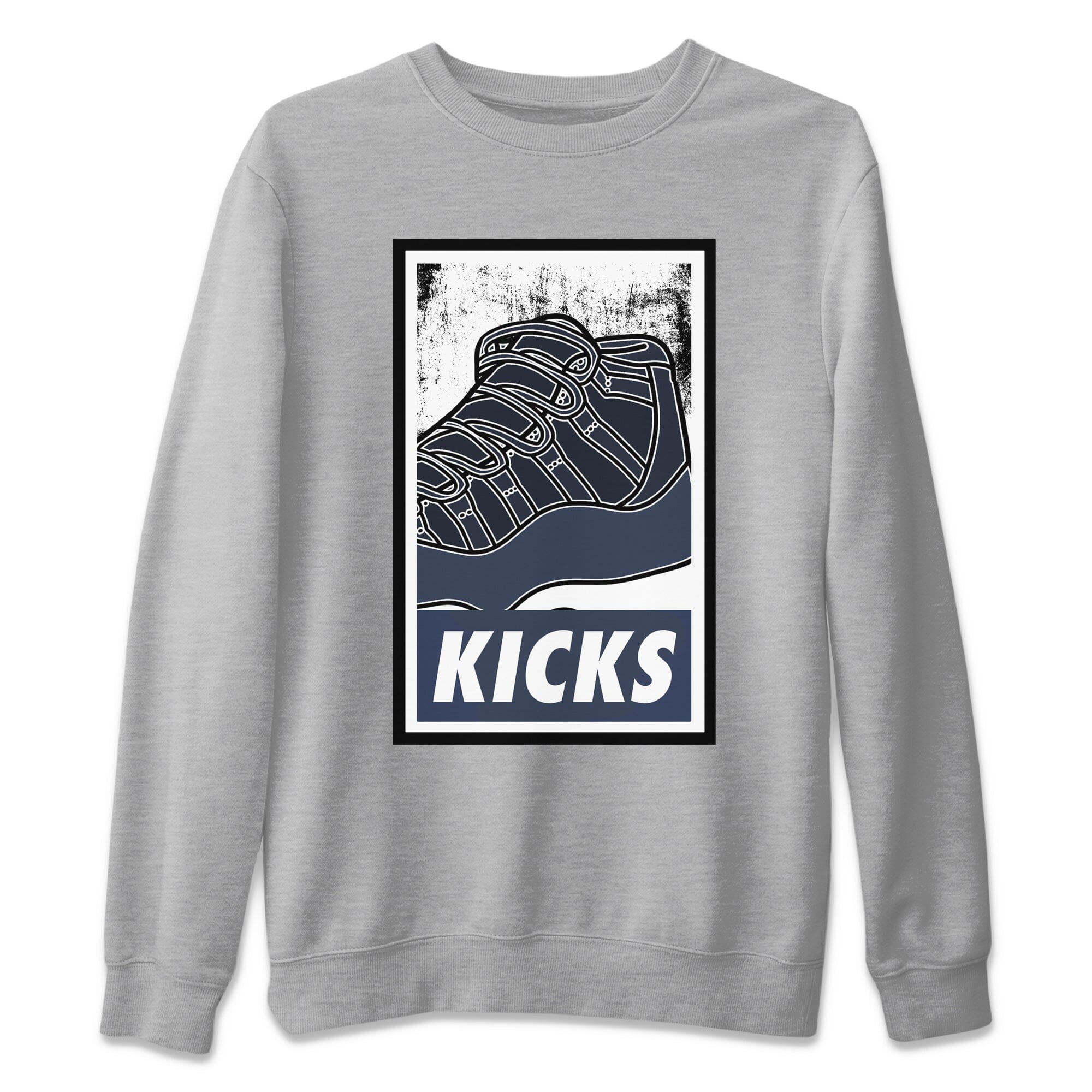 KICKS Unisex Sweater – Air Jordan 11 Midnight Navy, Sneakers Matching Sweater