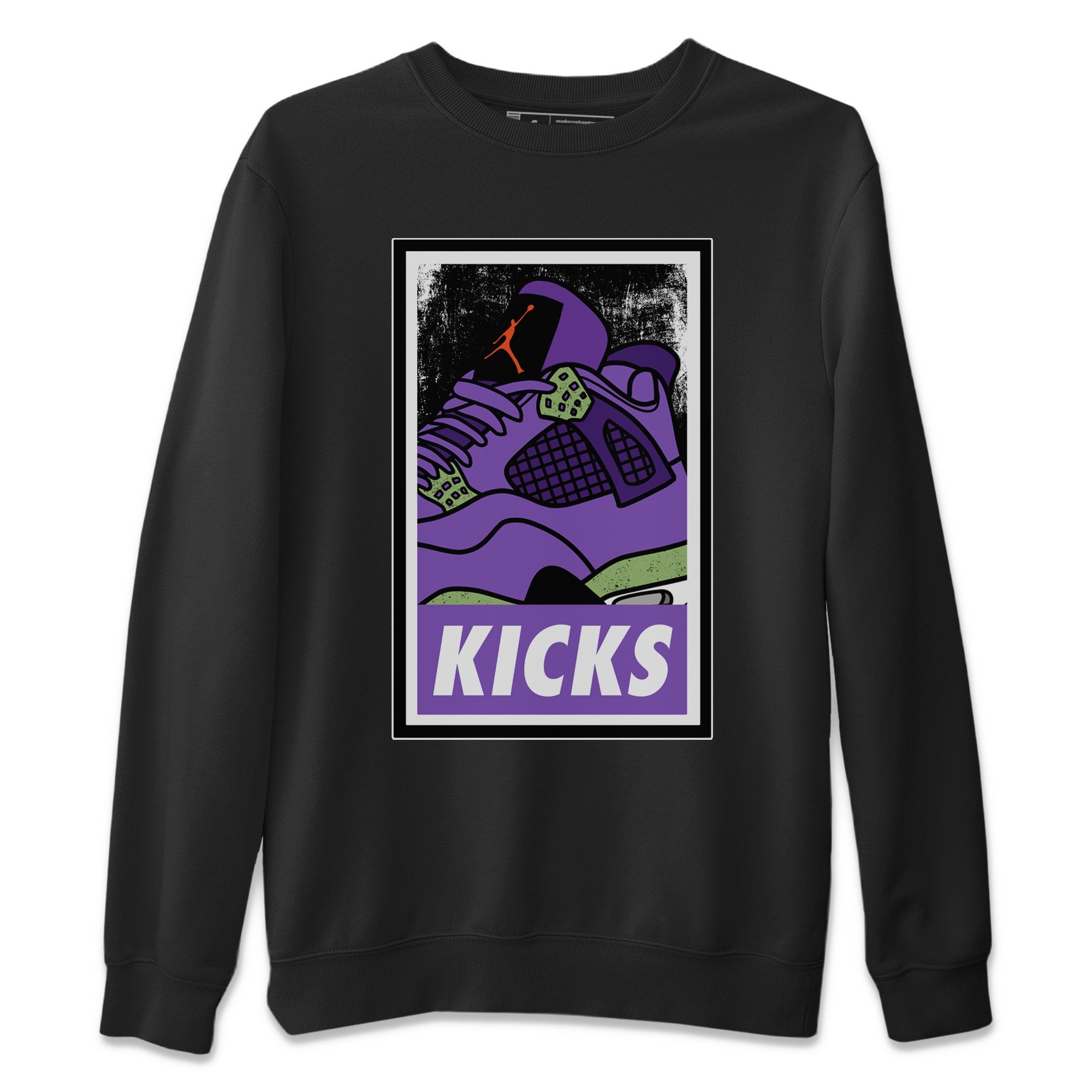 KICKS Unisex Sweater – Air Jordan 4 Canyon Purple, Sneakers Matching Sweater KICKS Unisex Sweater – Air Jordan 4 Canyon Purple, Sneakers Matching Sweater