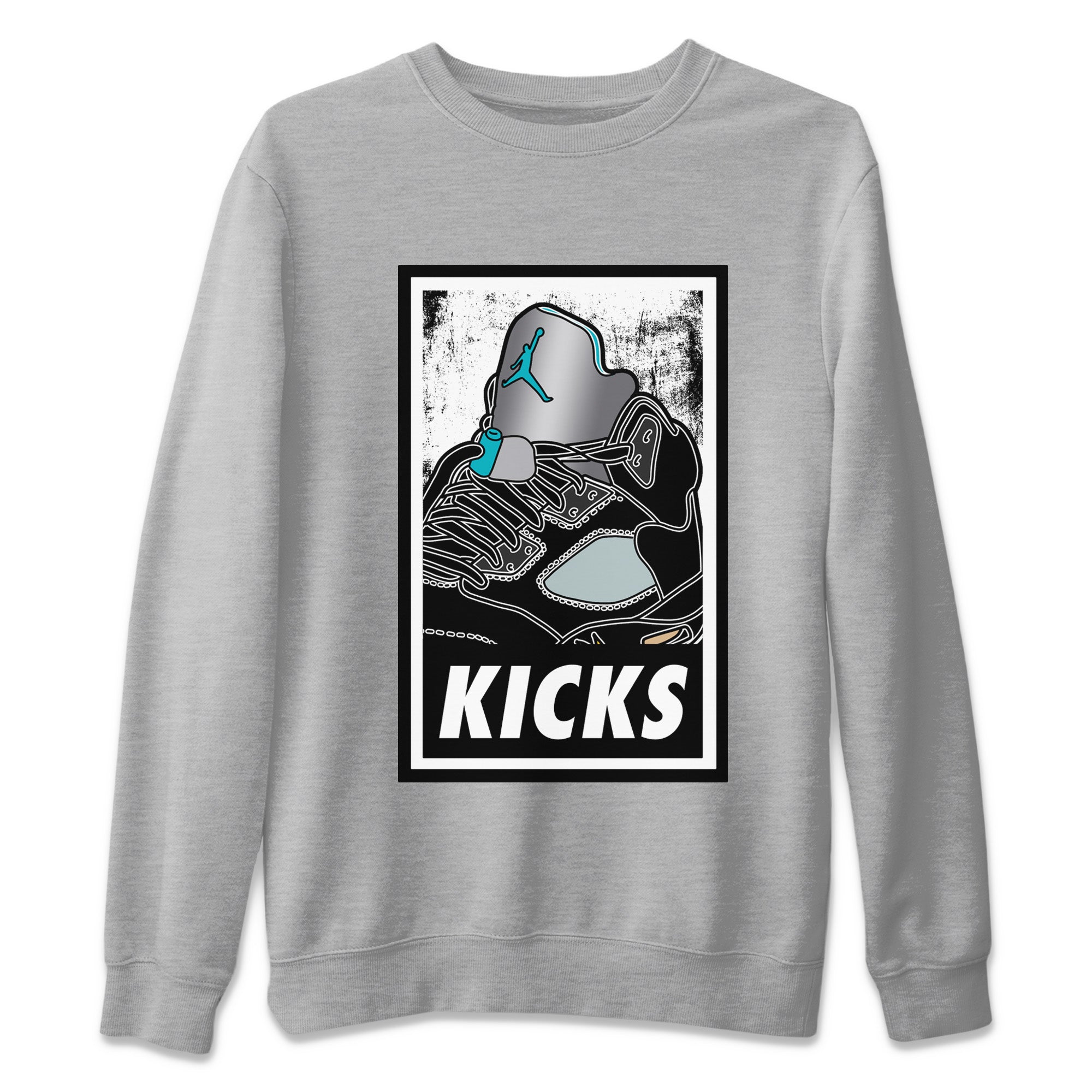 KICKS Unisex Sweater – Air Jordan 5 Aqua, Sneakers Matching Sweater KICKS Unisex Sweater – Air Jordan 5 Aqua, Sneakers Matching Sweater