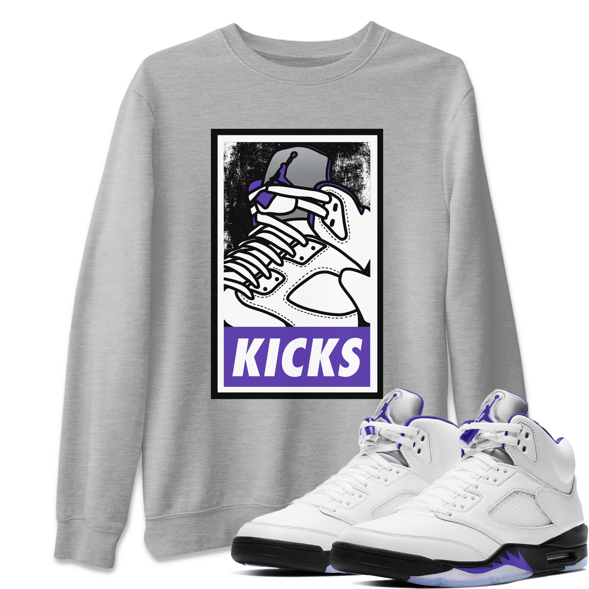 KICKS Unisex Sweater – Air Jordan 5 Concord, Sneakers Matching Sweater
