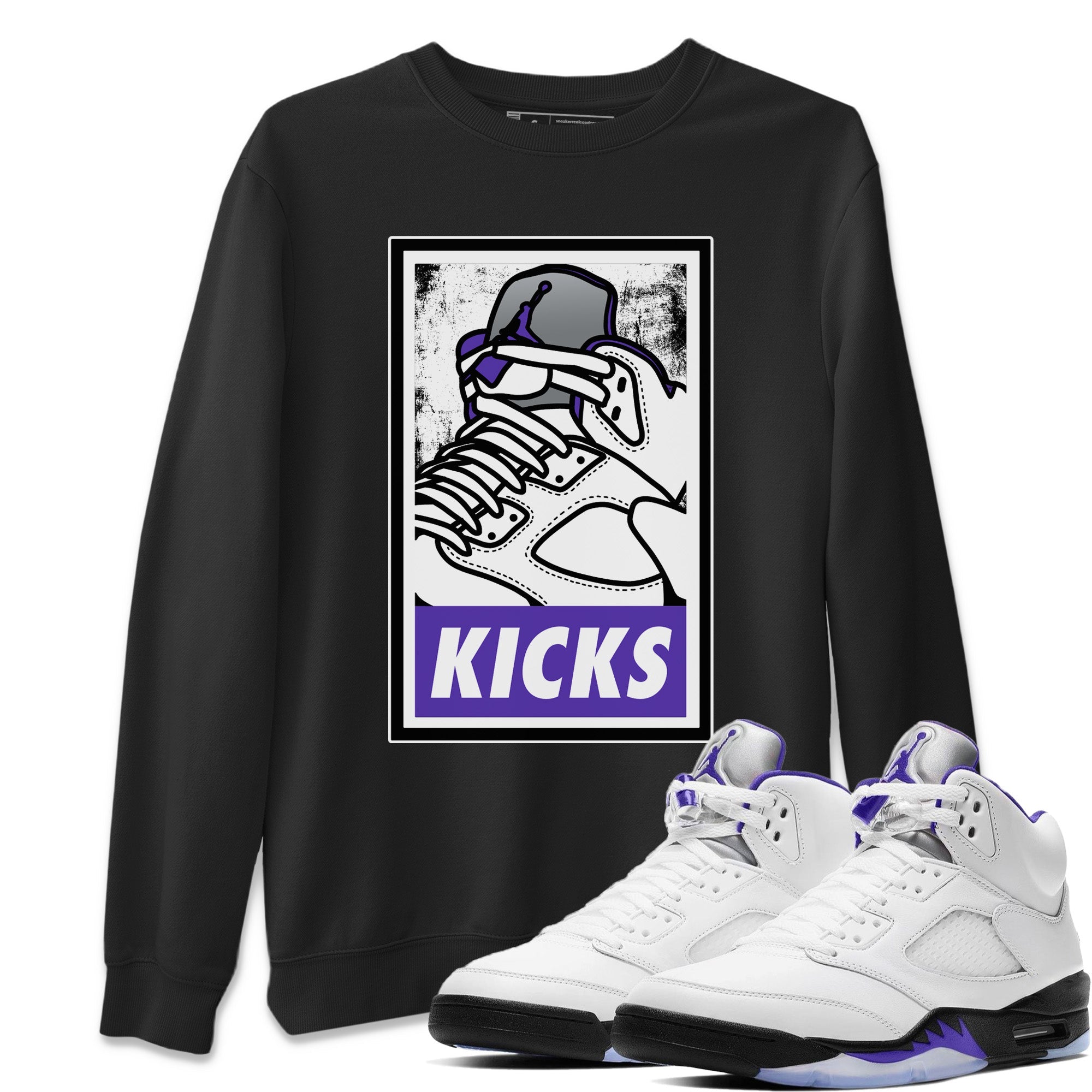 KICKS Unisex Sweater – Air Jordan 5 Concord, Sneakers Matching Sweater