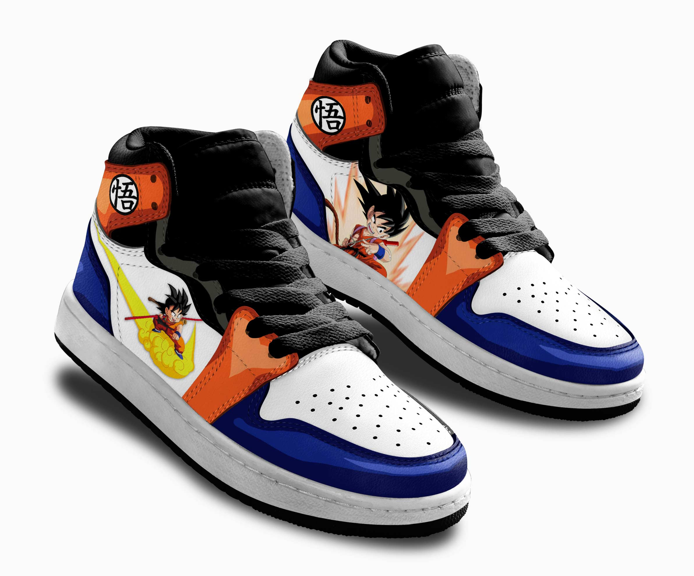 Kid Goku Kids Sneakers Custom Dragon Ball Anime Shoes For Kids