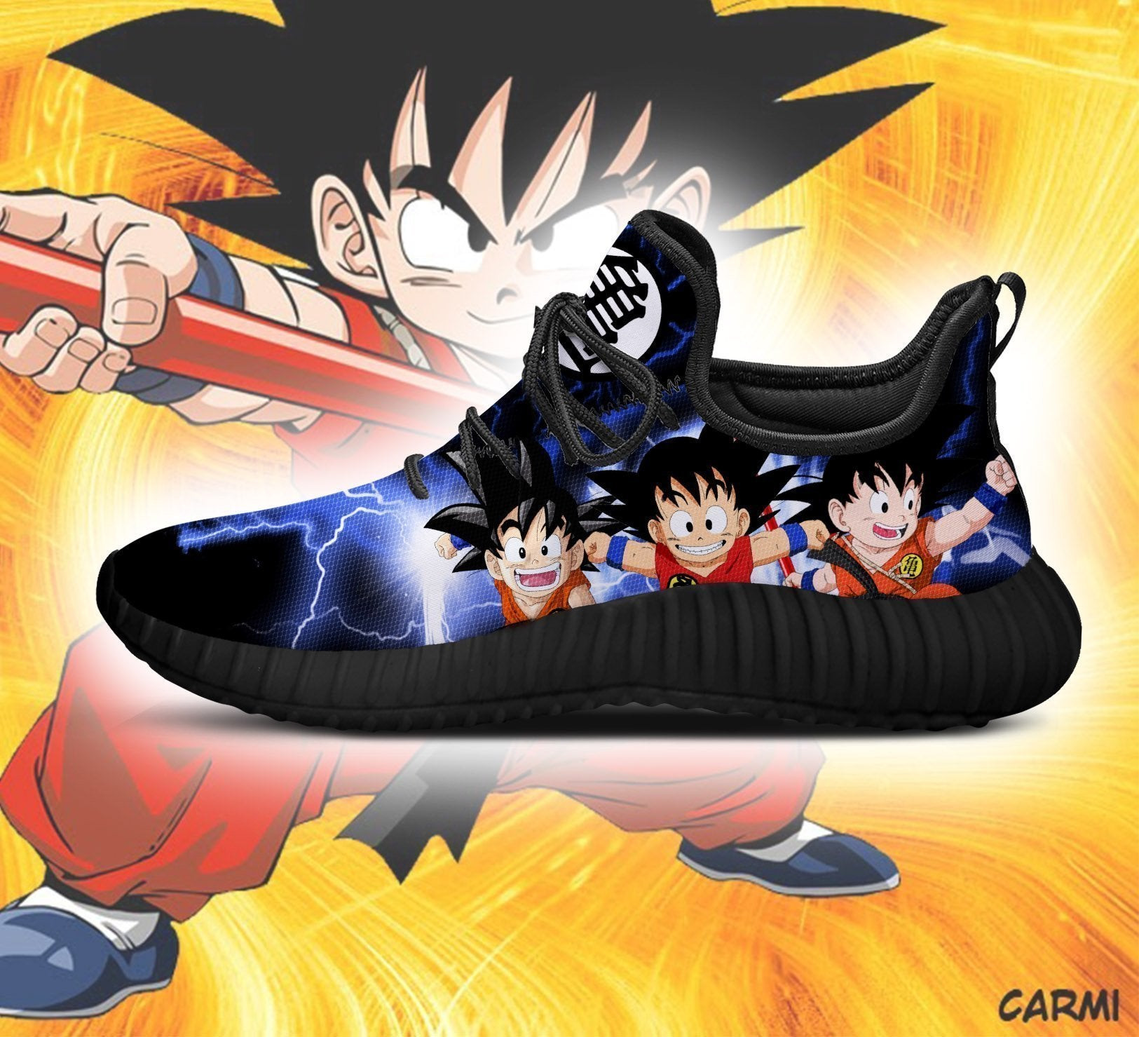 Kid Goku Reze Shoes Custom Dragon Ball Anime Shoes