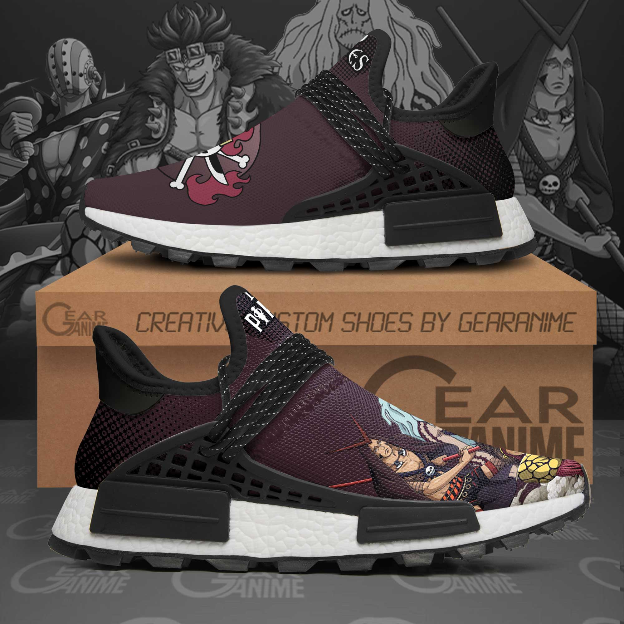 Kid Pirates Shoes One Piece Anime Shoes, NMD Shoes