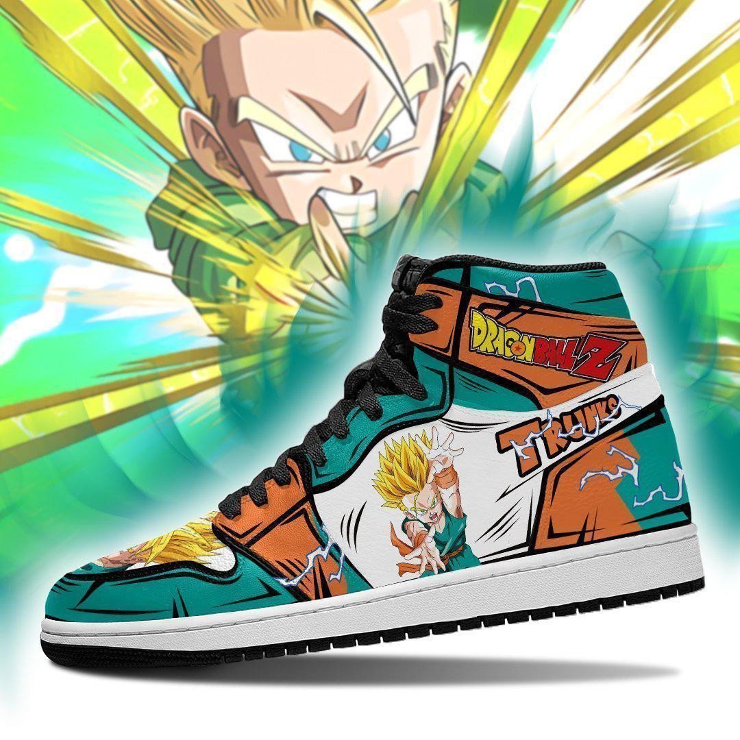 Kid Trunks JD1s Sneakers Anime Dragon Ball Shoes, Air Jordan Hightop
