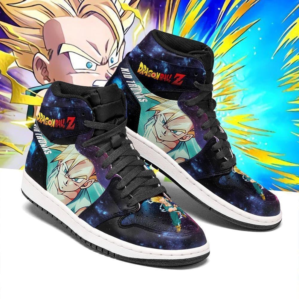 Kid Trunks JD1s Sneakers Galaxy Dragon Ball Anime Shoes, Air Jordan Hightop