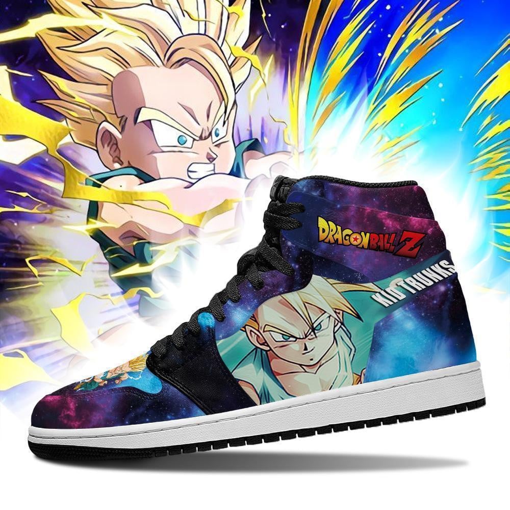 Kid Trunks JD1s Sneakers Galaxy Dragon Ball Anime Shoes, Air Jordan Hightop