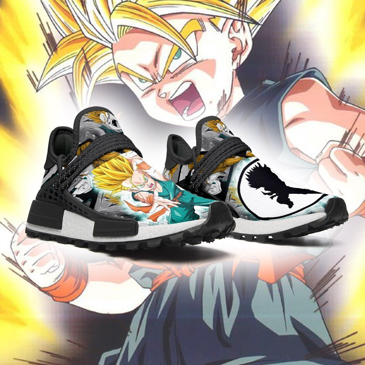 Kid Trunks Super Saiyan Shoes Dragon Ball Anime Sneakers, NMD Shoes