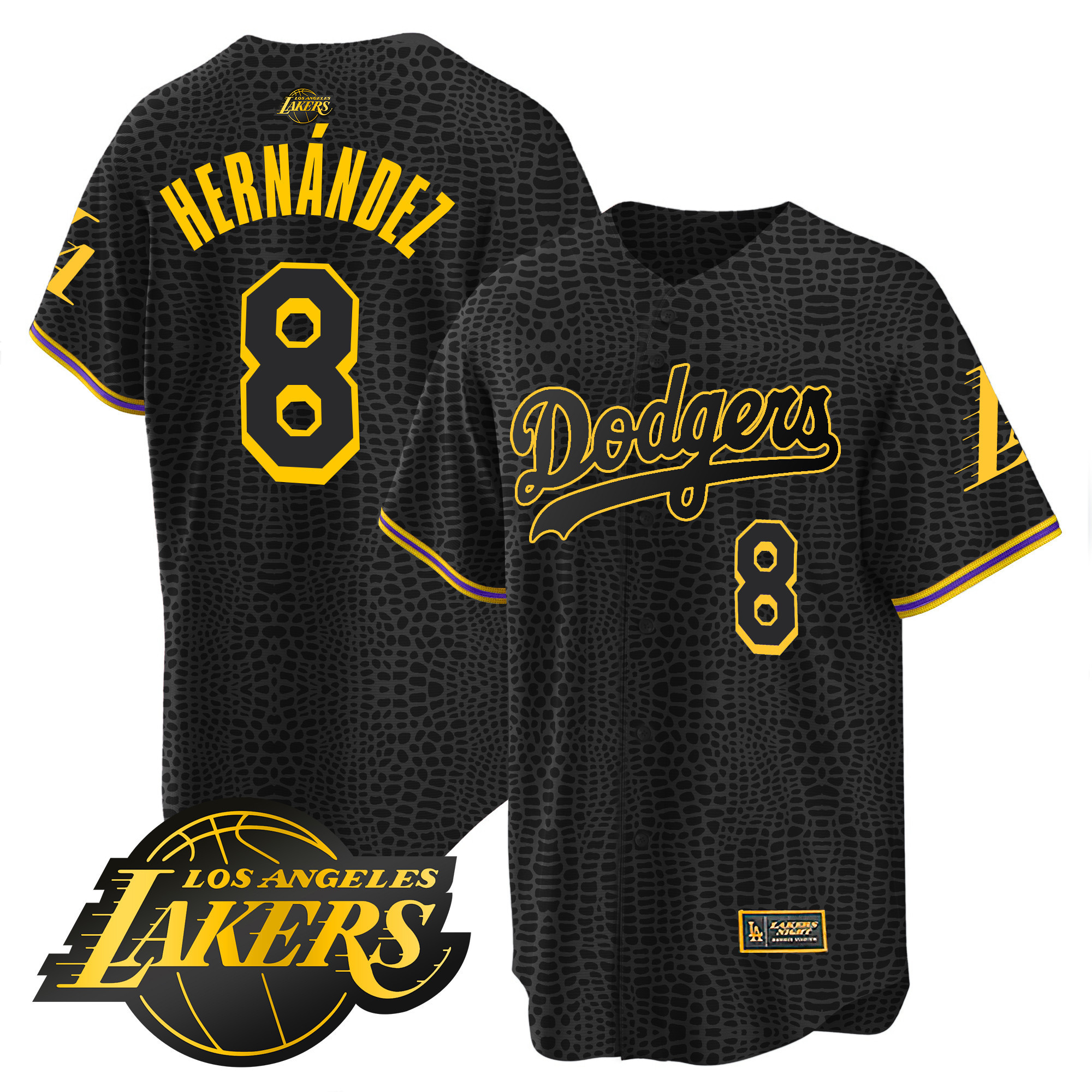 Kike Hernandez Men's Los Angeles Dodgers Cool Base Mamba Jersey - All Stitched