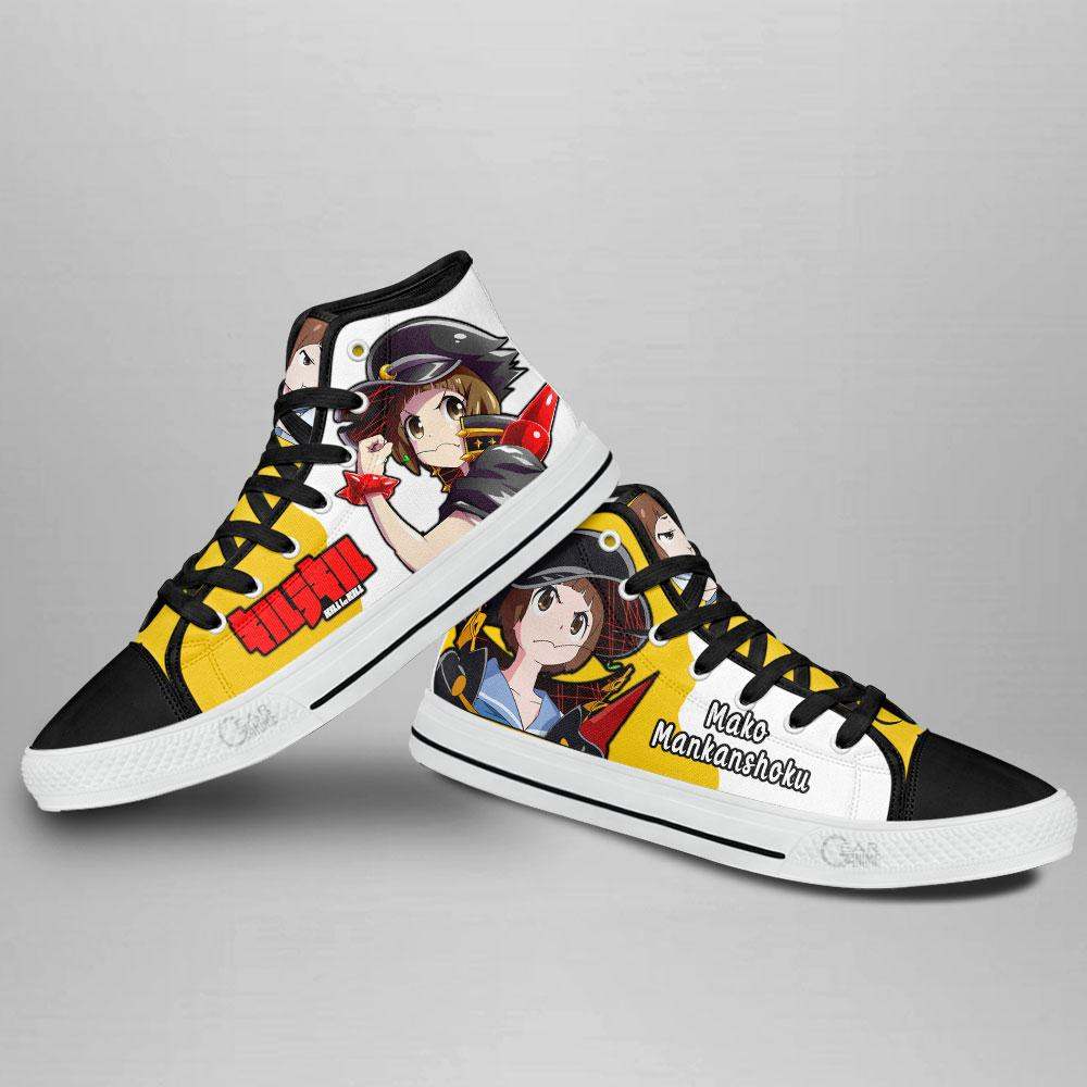 Kill la Kill Mako Mankanshoku High Top Shoes Custom Anime Sneakers