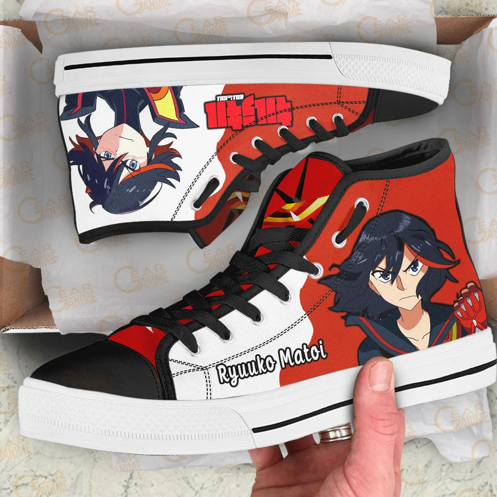 Kill la Kill Ryuuko Matoi High Top Shoes Custom Anime Sneakers