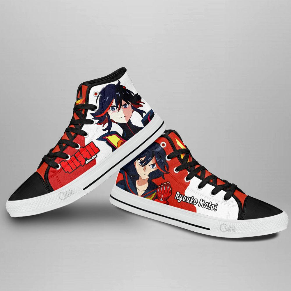 Kill la Kill Ryuuko Matoi High Top Shoes Custom Anime Sneakers