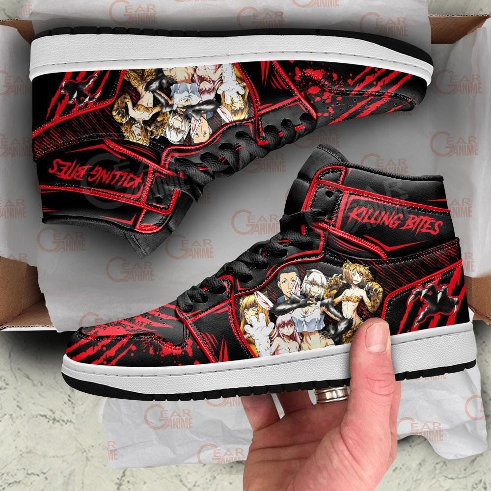 Killing Bites JD1s Sneakers Characters Anime Shoes, Air Jordan Hightop