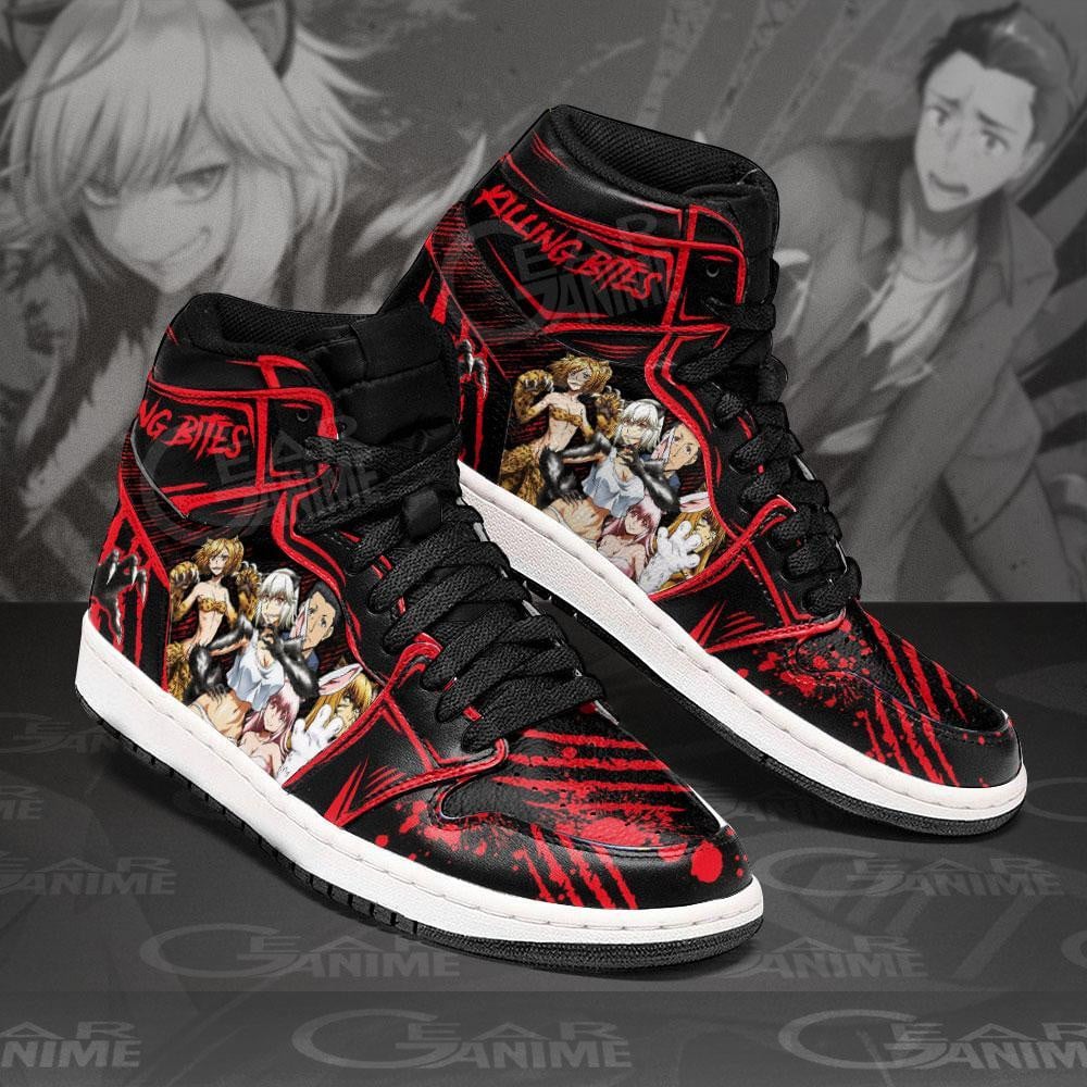 Killing Bites JD1s Sneakers Characters Anime Shoes, Air Jordan Hightop