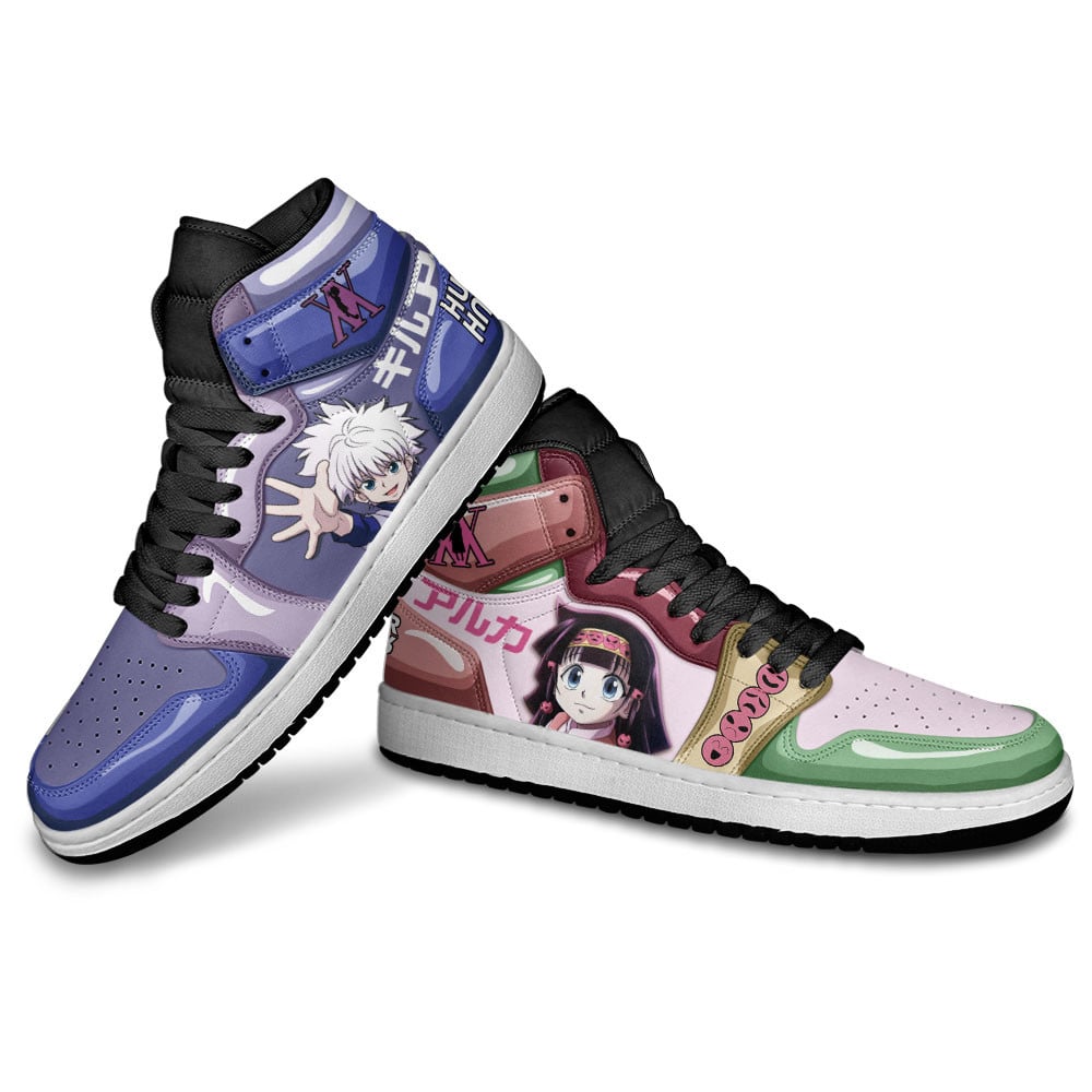 Killua and Alluka Zoldyck JD1s Sneakers Hunter X Hunter Anime Shoes, Air Jordan Hightop