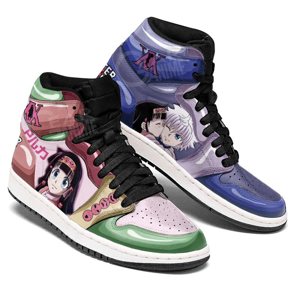 Killua and Alluka Zoldyck JD1s Sneakers Hunter X Hunter Anime Shoes, Air Jordan Hightop