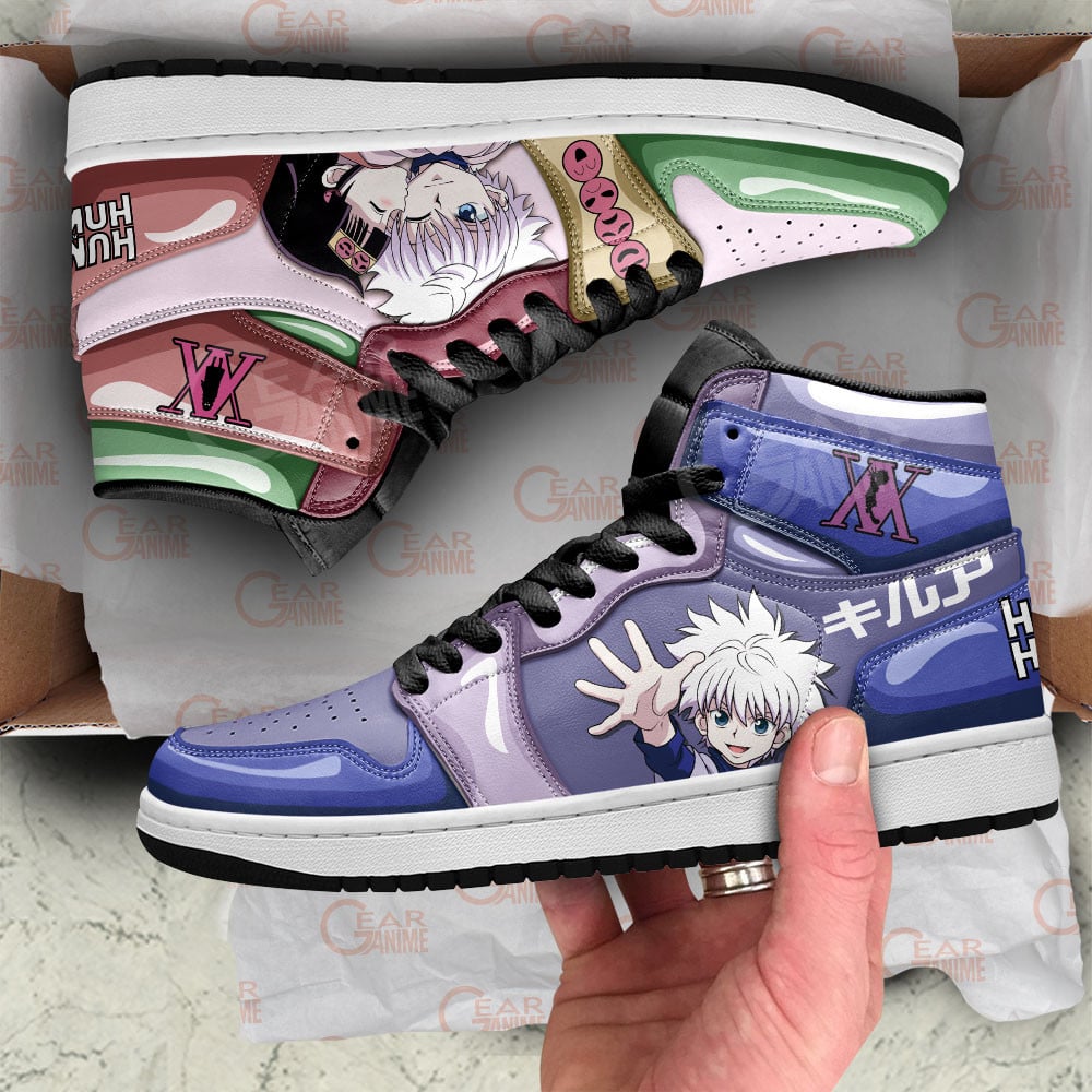 Killua and Alluka Zoldyck JD1s Sneakers Hunter X Hunter Anime Shoes, Air Jordan Hightop