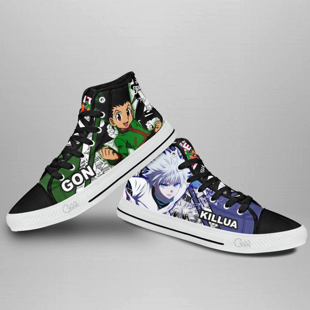 Killua and Gon High Top Shoes Custom Manga Anime Hunter X Hunter Sneakers