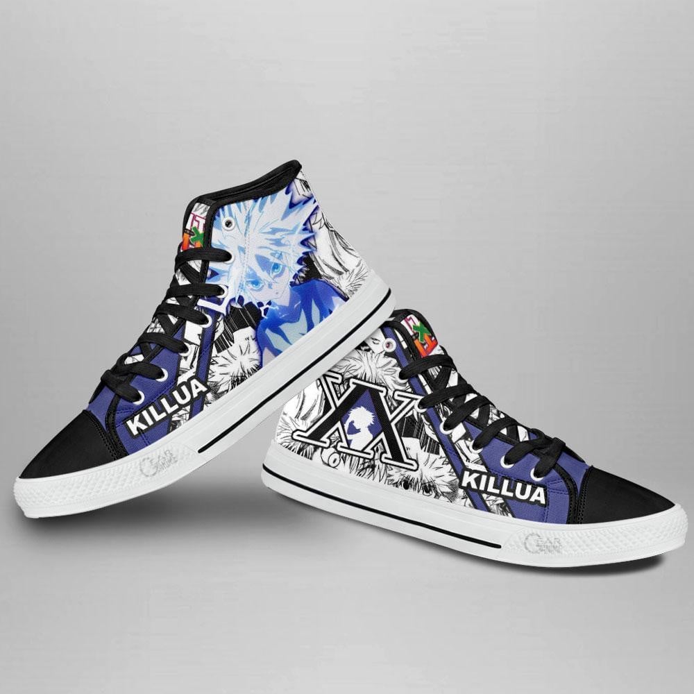 Killua Godspeed High Top Shoes Custom Manga Anime Hunter X Hunter Sneakers