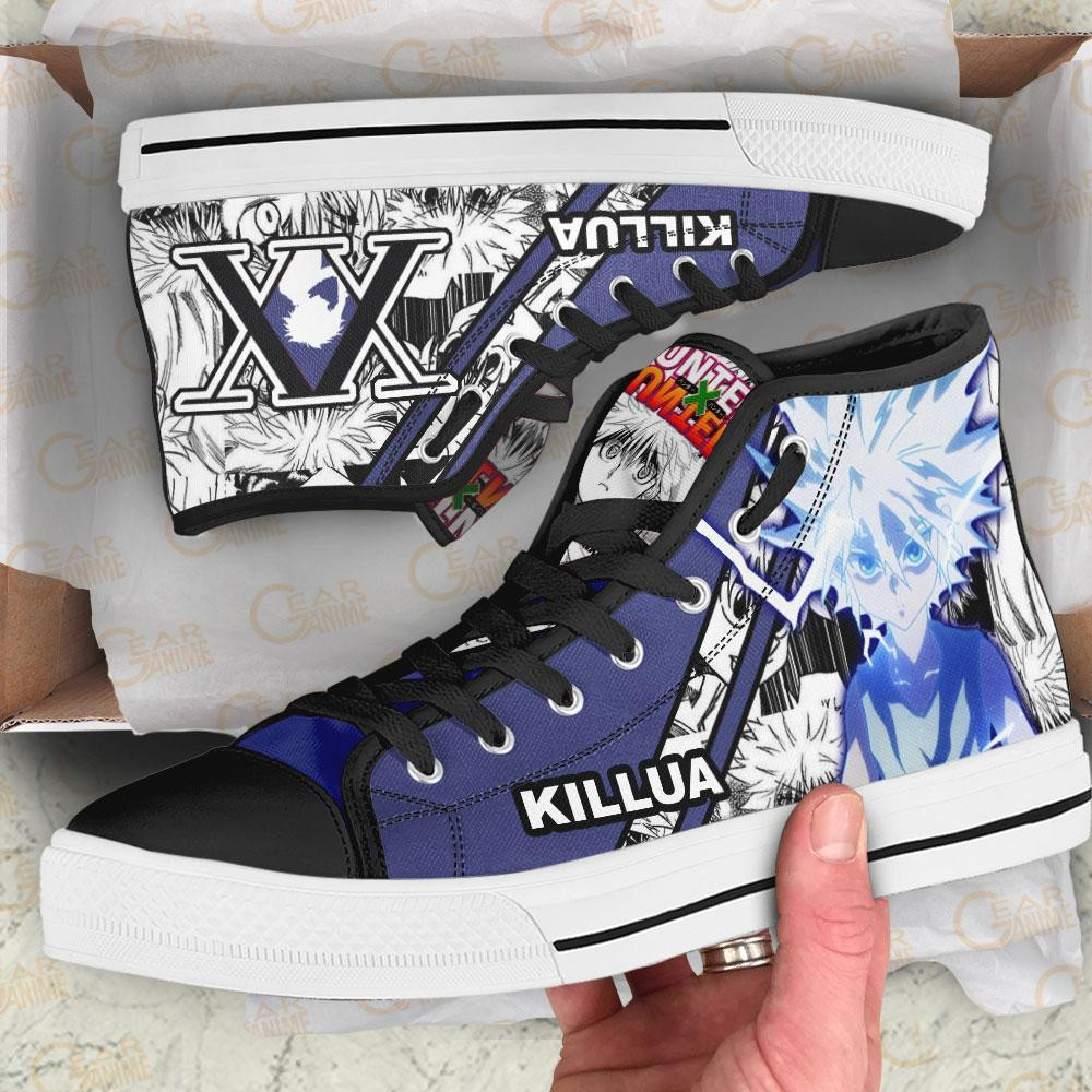 Killua Godspeed High Top Shoes Custom Manga Anime Hunter X Hunter Sneakers
