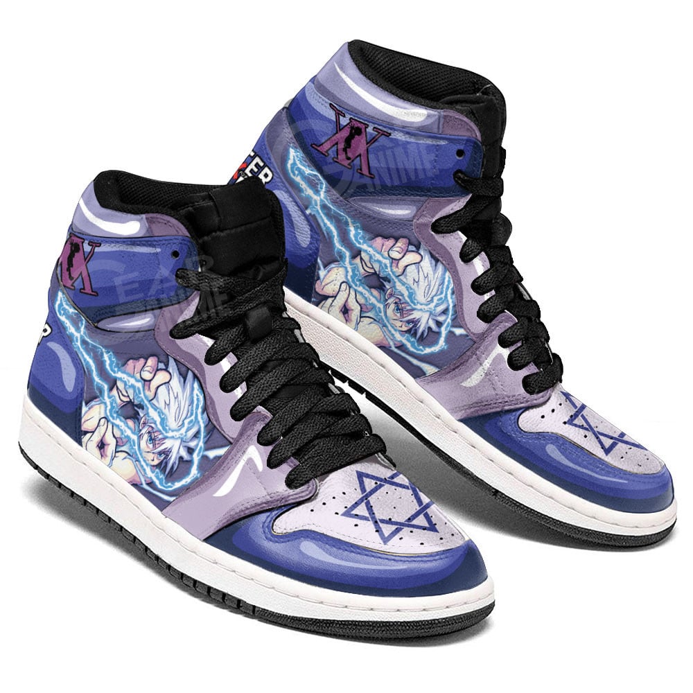 Killua Godspeed JD1s Sneakers Hunter X Hunter Anime Shoes, Air Jordan Hightop