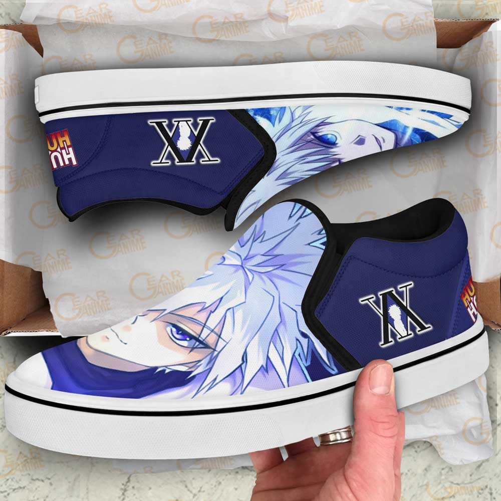 Killua Godspeed Slip-On Shoes Canvas Custom Anime Hunter x Hunter Shoes