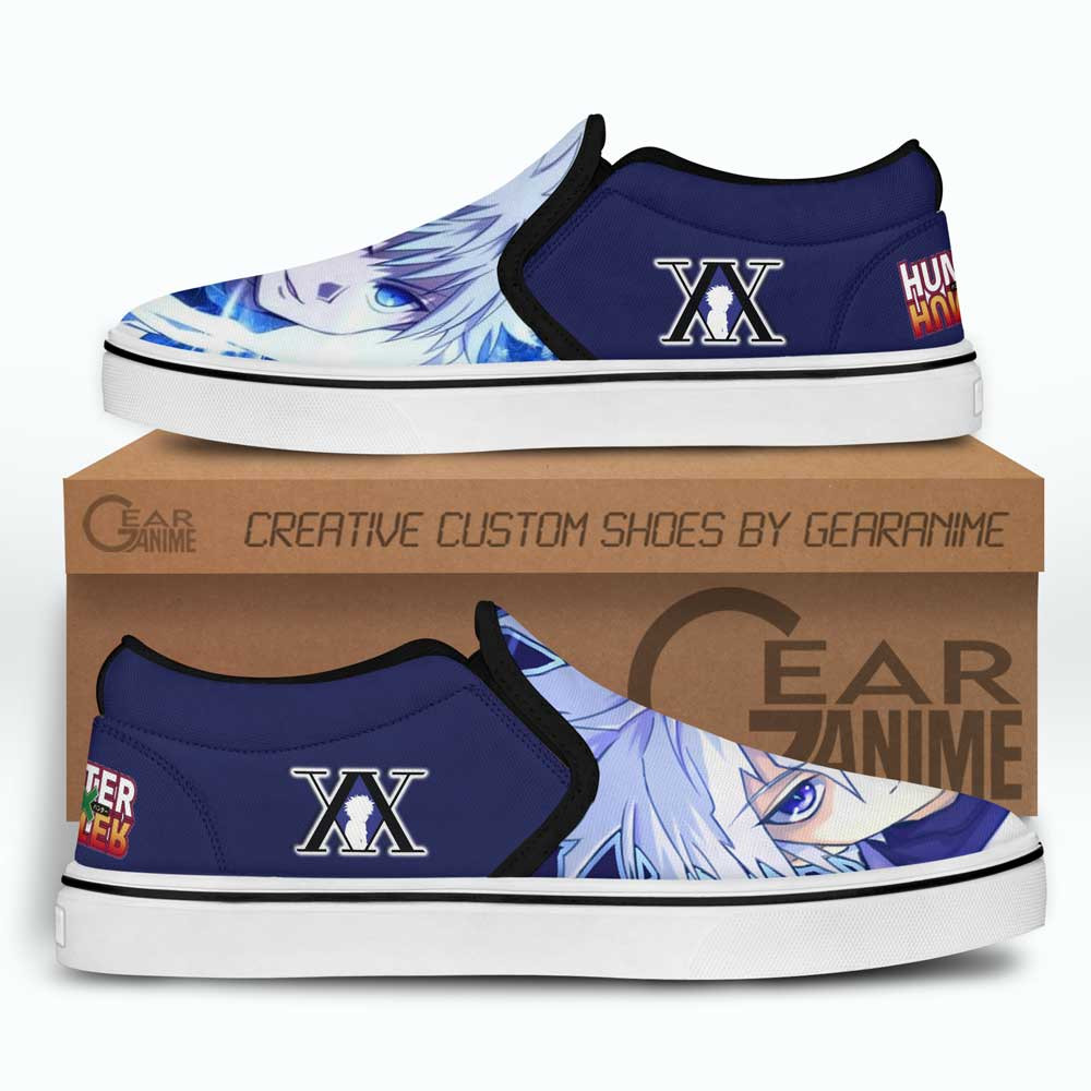 Killua Godspeed Slip-On Shoes Canvas Custom Anime Hunter x Hunter Shoes