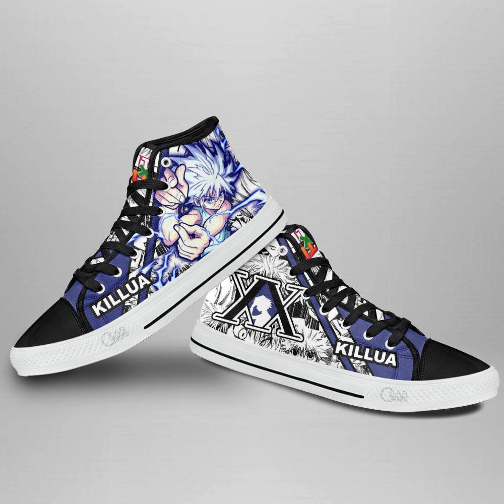 Killua Lightning High Top Shoes Custom Manga Anime Hunter X Hunter Sneakers
