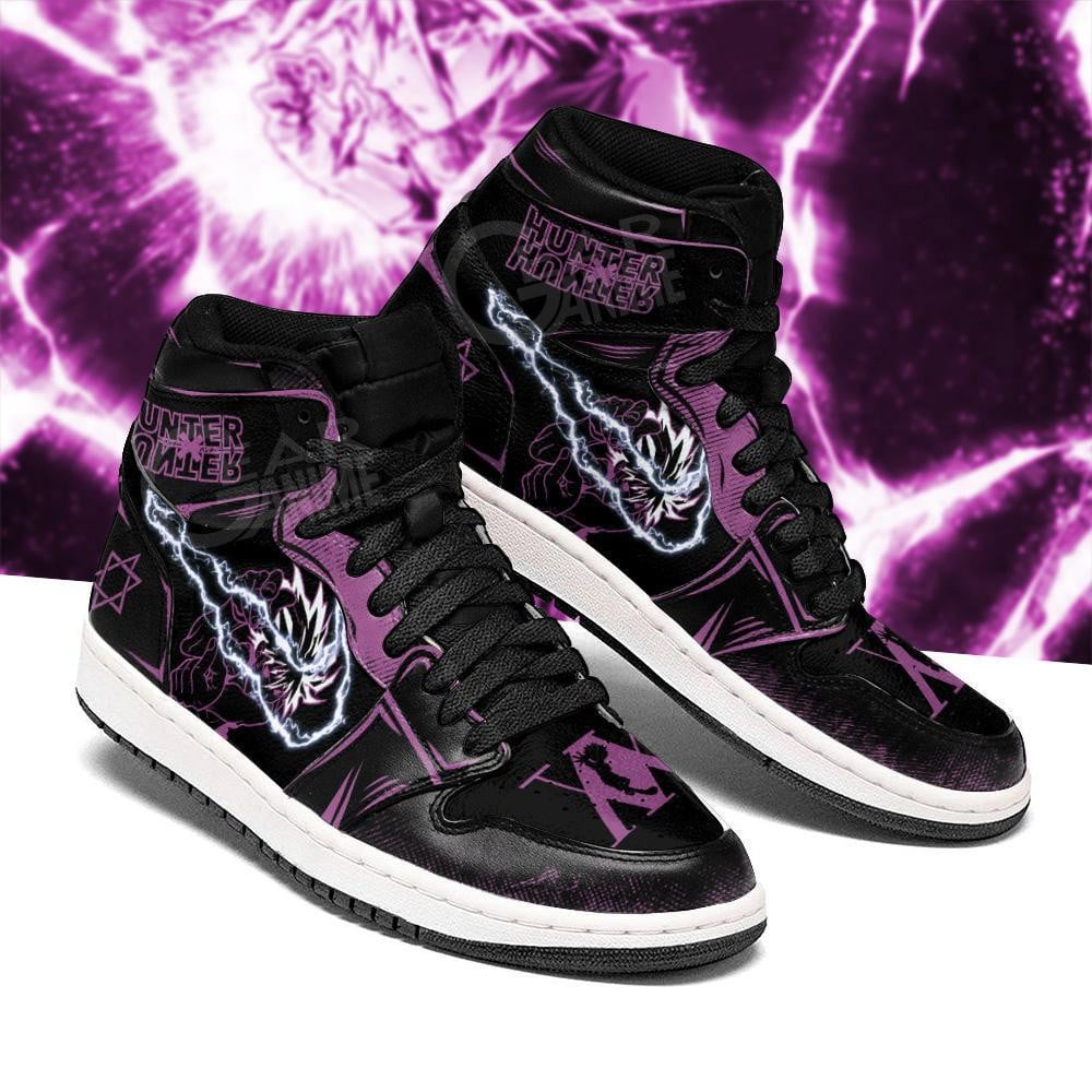 Killua Zoldyck Hunter X Hunter JD1s Sneakers Power HxH Anime Shoes, Air Jordan Hightop