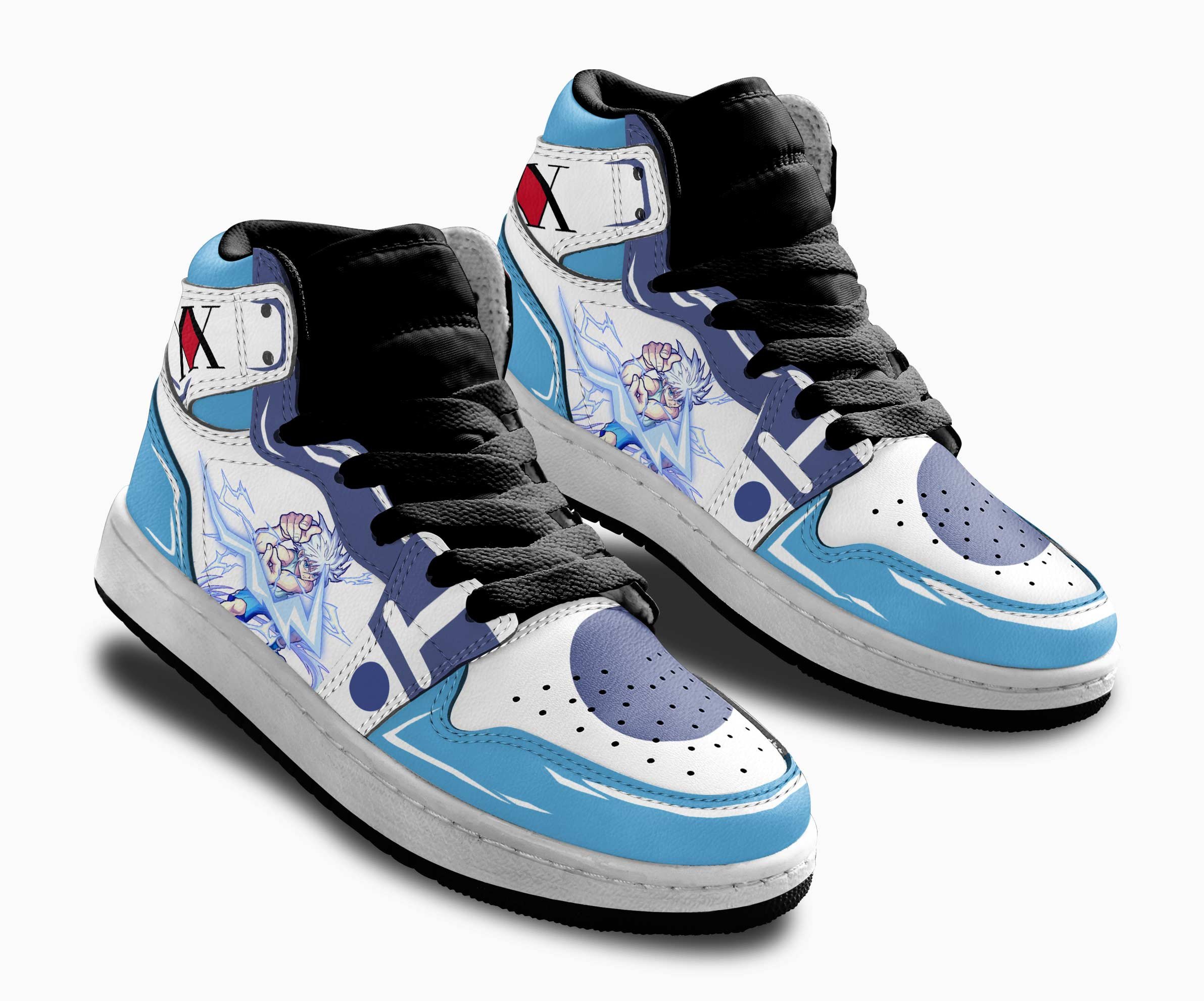 Killua Zoldyck Kids Sneakers Custom Anime Hunter X Hunter Shoes For Kids