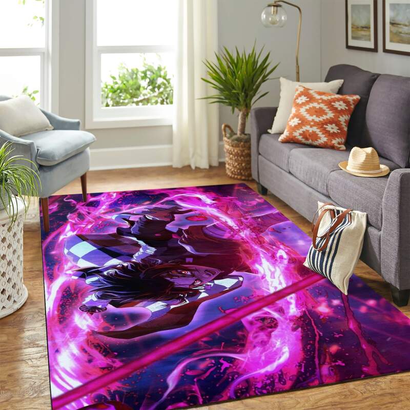 Kimetsu_no_yaiba_anime_tanjiro_kamado_kamado_tanjiro Carpet Area Rectangle Rug