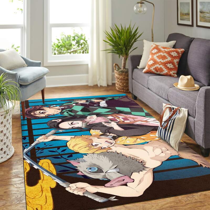Kimetsu No Yaiba Carpet Area Rectangle Rug
