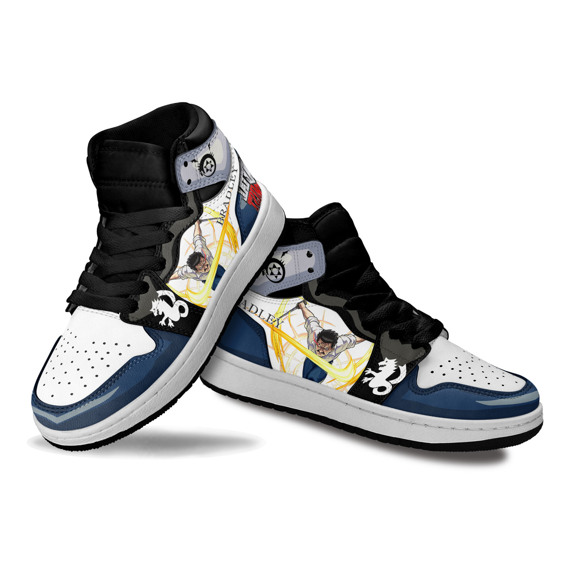 King Bradley Kids Sneakers Custom Anime Fullmetal Alchemist Shoes For Kids
