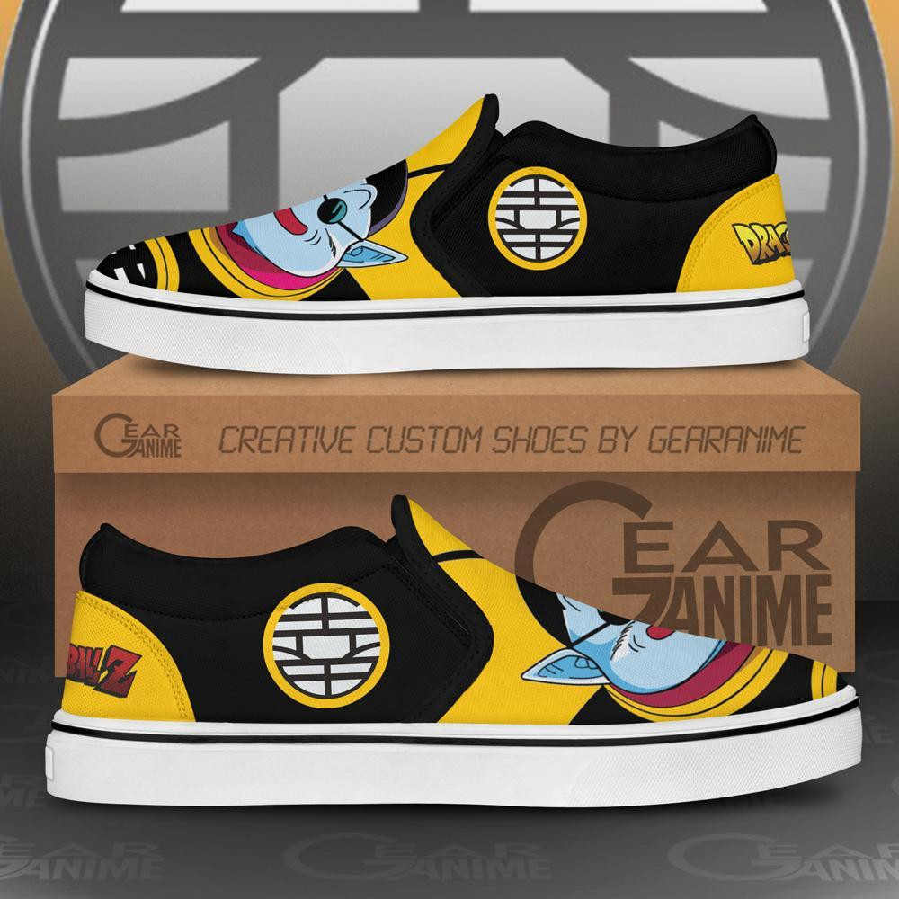 King Kai Slip-On Shoes Canvas Dragon Ball Custom Anime Shoes