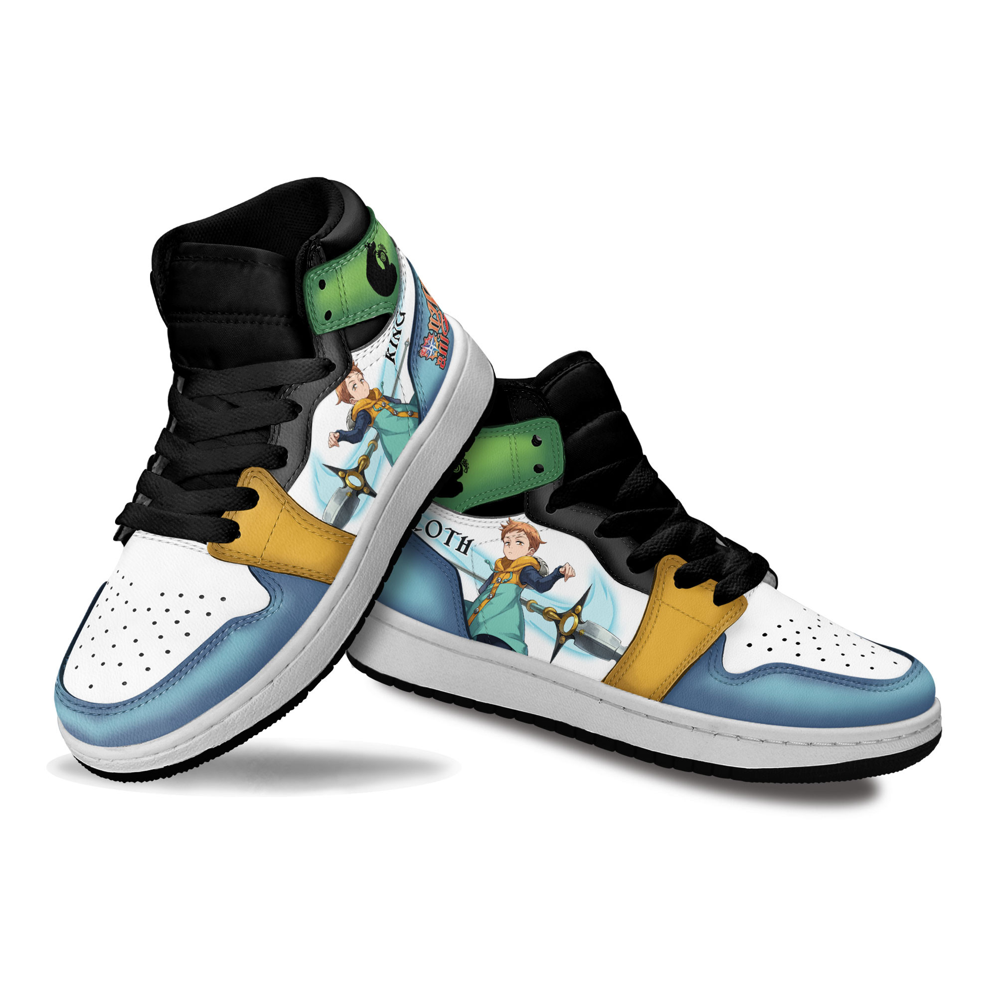 King Kids Sneakers The Seven Deadly Sins Anime Shoes For Kids