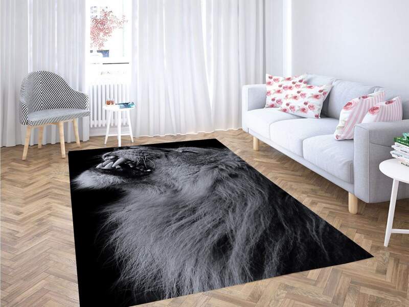 King Of Lion Carpet Rectangle Rug