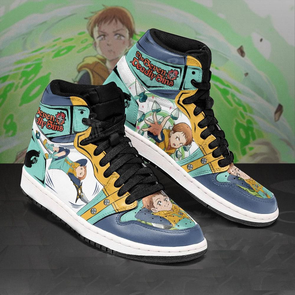 King Seven Deadly Sins Anime 1 High Top Air Jordan Sneaker, Air Jordan Hightop