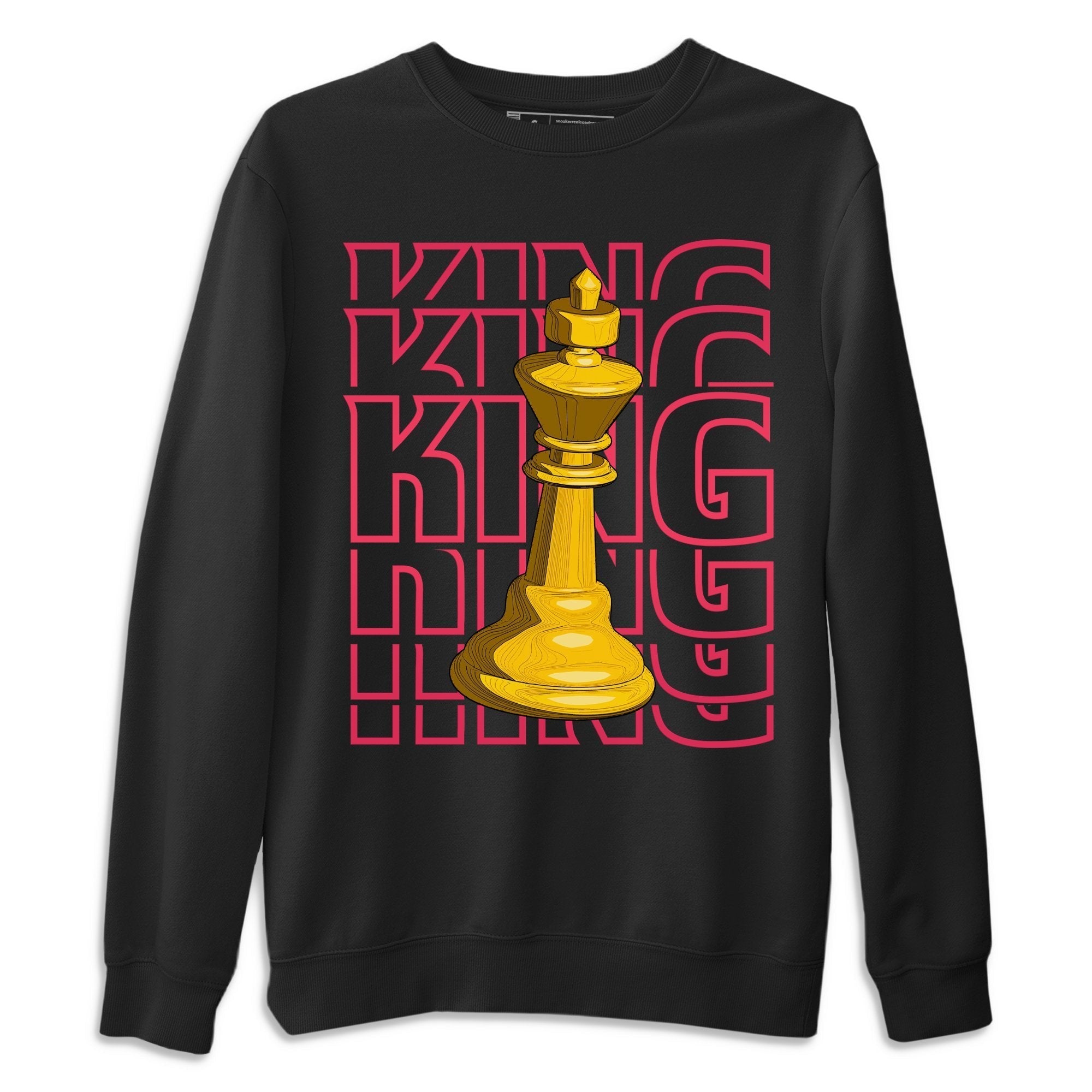 King Unisex Sweater – Air Jordan 1 Light Fusion Red, Sneakers Matching Sweater