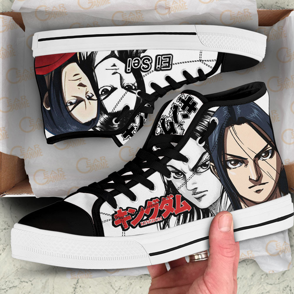 Kingdom Ei Sei Custom Manga Anime High Top Shoes